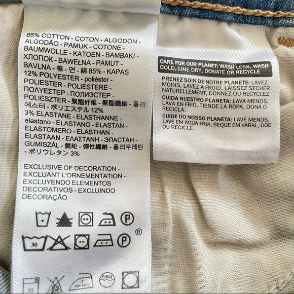 Levi’s 710 Super Skinny Ripped Jean in Ontario Spring Light Wash - Picture 10 of 10